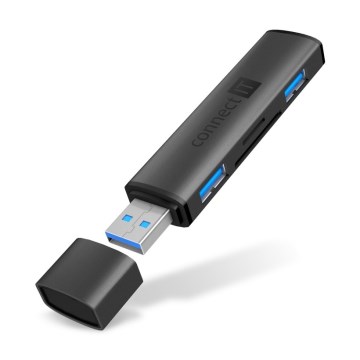CONNECT IT CHU-4060-AN - USB-A hub con memory card reader 4in1