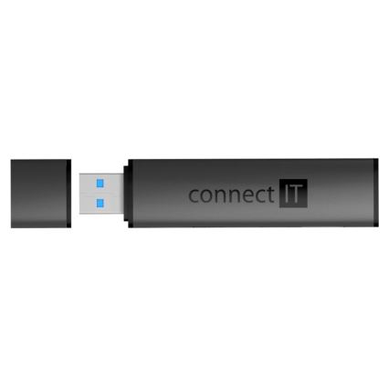 CONNECT IT CHU-4060-AN - USB-A hub con memory card reader 4in1