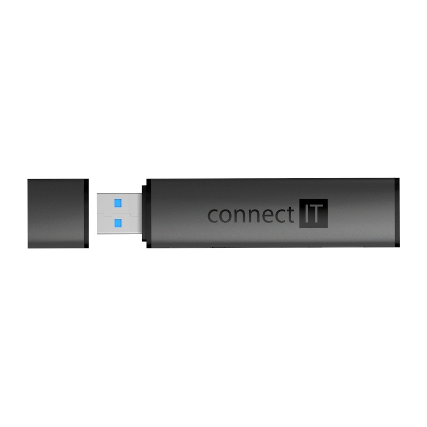 CONNECT IT CHU-4060-AN - USB-A hub con memory card reader 4in1