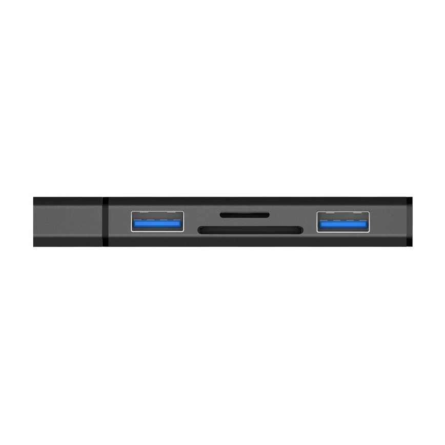 CONNECT IT CHU-4060-AN - USB-A hub con memory card reader 4in1