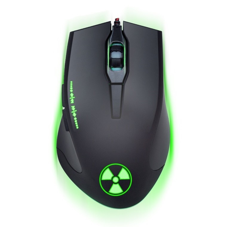 CONNECT IT CI-1128 - Mouse da gioco cablato a LED 1000/1200/1600/3200 DPI nero