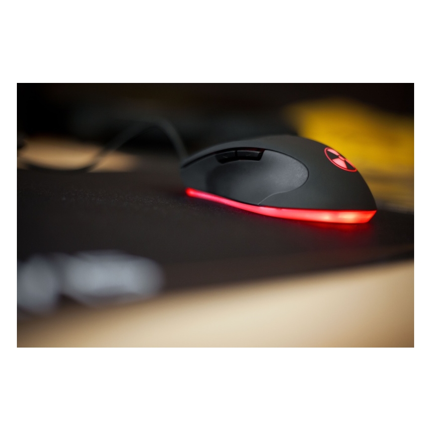 CONNECT IT CI-1128 - Mouse da gioco cablato a LED 1000/1200/1600/3200 DPI nero
