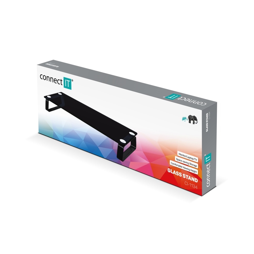 CONNECT IT CI-1134 - Multifunzione base in vetro nero