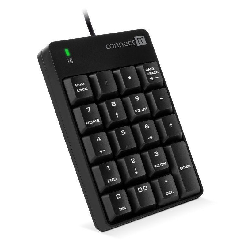 CONNECT IT CKB-0060-BK - Tastiera numerica cablata nero