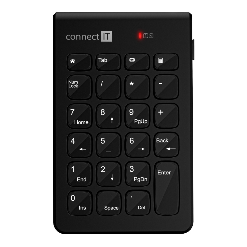 CONNECT IT CKB-0062-BK - Tastierino numerico senza fili 1xAAA nero