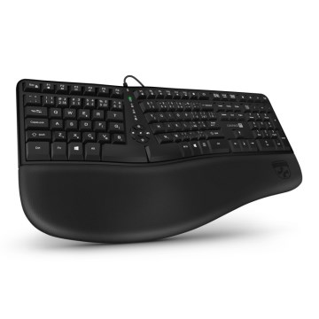 CONNECT IT CKB-2800-CS - Tastiera wireless ergonomica con CZ/SK localization nero