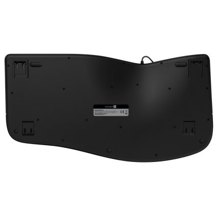 CONNECT IT CKB-2800-CS - Tastiera wireless ergonomica con CZ/SK localization nero