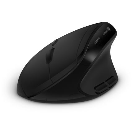 CONNECT IT CKM-6010-CS - Tastiera wireless ergonomica e topo 800/1200/1600/2400 DPI con CZ/SK localization 1xAA + 2xAAA nero