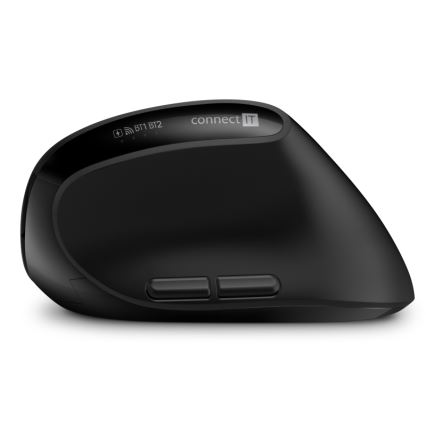 CONNECT IT CKM-6010-CS - Tastiera wireless ergonomica e topo 800/1200/1600/2400 DPI con CZ/SK localization 1xAA + 2xAAA nero