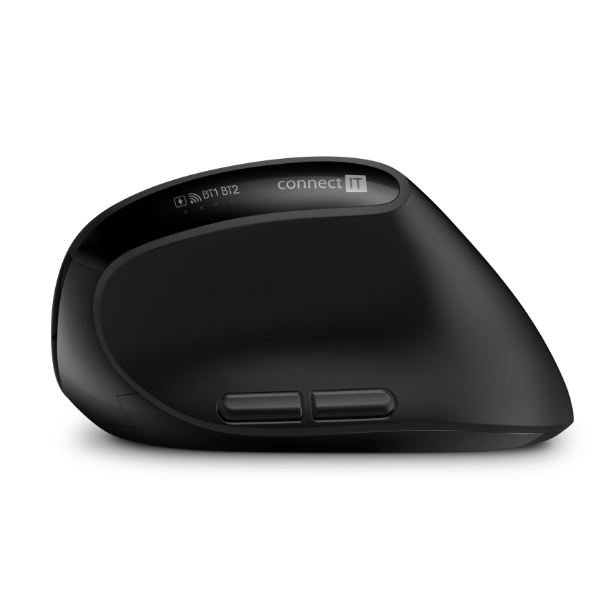 CONNECT IT CKM-6010-CS - Tastiera wireless ergonomica e topo 800/1200/1600/2400 DPI con CZ/SK localization 1xAA + 2xAAA nero