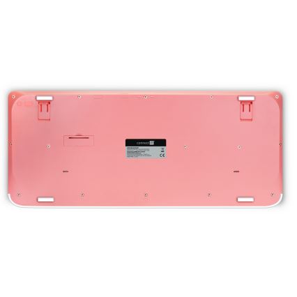 CONNECT IT CKM-7801-CS - Tastiera e mouse wireless 1200 DPI con CZ/SK localization 1xAAA + 1xAA bianco/rosa
