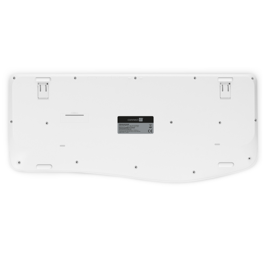 CONNECT IT CKM-7804-CS - Tastiera e mouse wireless 1200 DPI con CZ/SK localization 1xAAA + 1xAA bianco