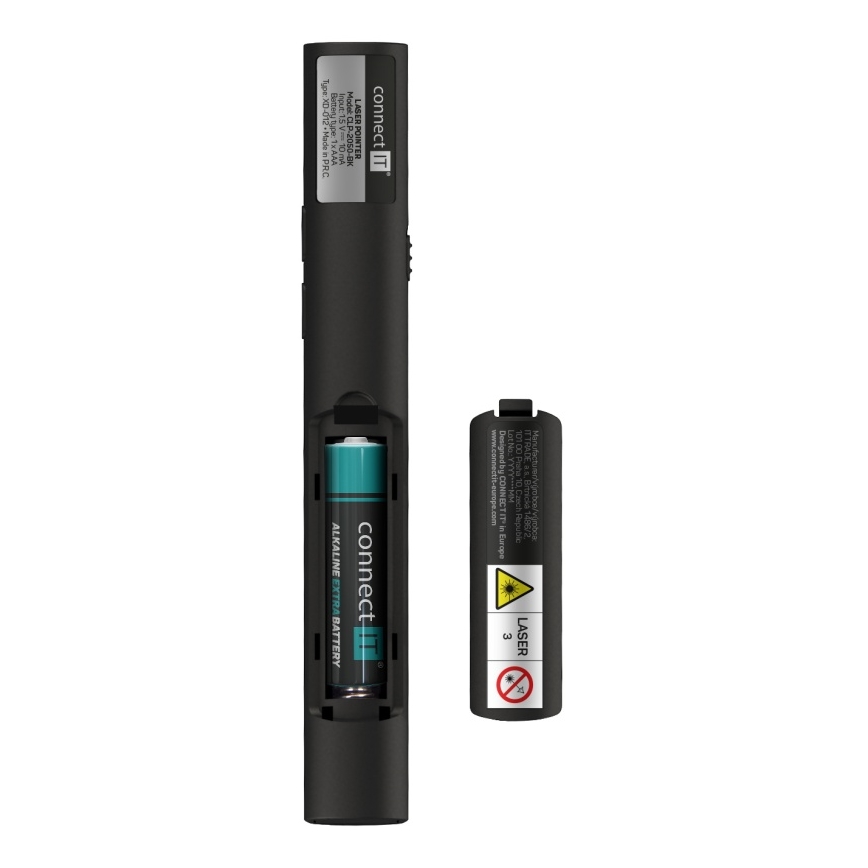 CONNECT IT CLP-2050-BK - Présentateur sans fil avec pointeur laser 1xAAA