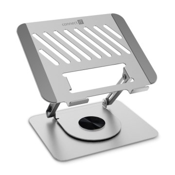 CONNECT IT CMF-2100-SL - Supporto rotante per laptop argento