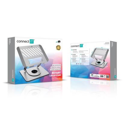 CONNECT IT CMF-2100-SL - Supporto rotante per laptop argento