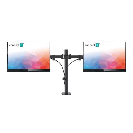 CONNECT IT CMF-3203-BK - Supporto universale per 2 monitor 13-32” nero