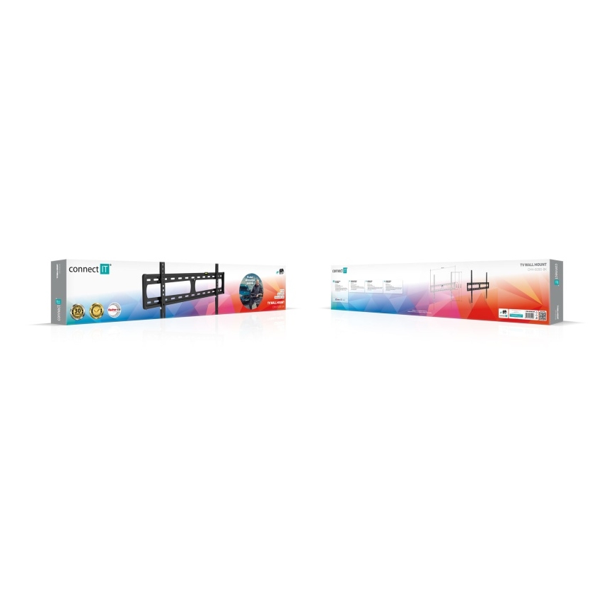 CONNECT IT CMH-6090-BK - Support mural pour TV 40-100” noir