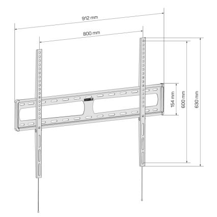 CONNECT IT CMH-6090-BK - Support mural pour TV 40-100” noir