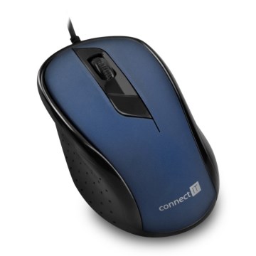 CONNECT IT CMO-1200-BL - Mouse con filo 1000 DPI nero/blu