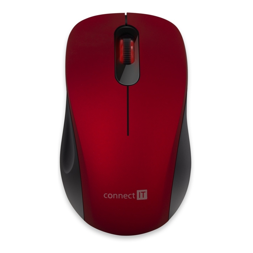 CONNECT IT CMO-2230-RD - Wireless silent topo MUTE 1200 DPI 1xAA nero/rosso