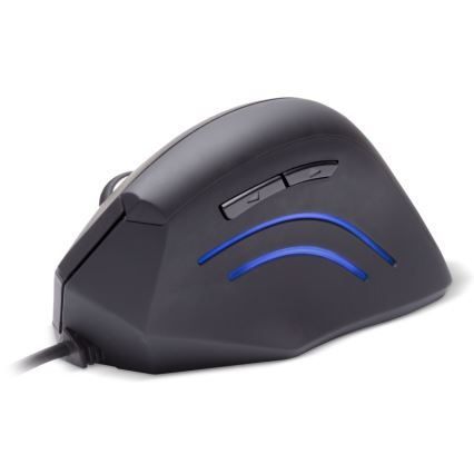 CONNECT IT CMO-2500-BK - Mouse ergonomico cablato Verti Wire 1000/1600 DPI, nero