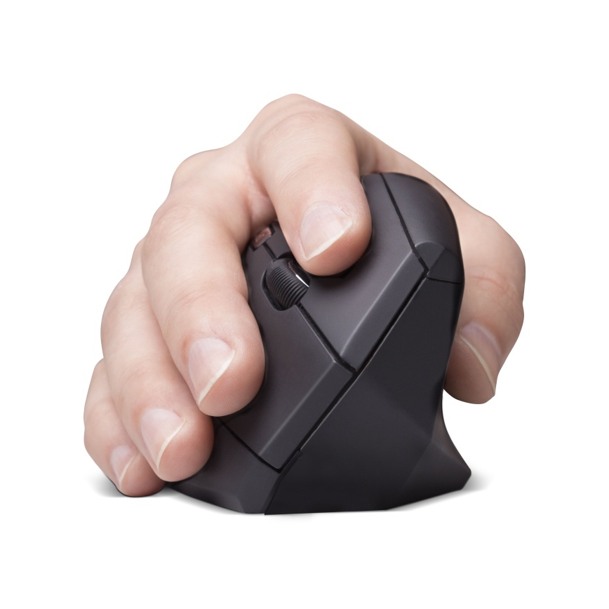 CONNECT IT CMO-2510-BK - Souris sans fil ergonomique Verti Wireless 800/1200/1600 PPP 2x AAA noire