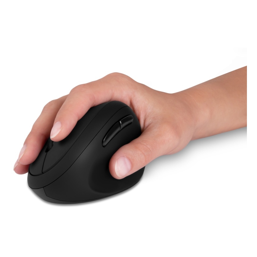 CONNECT IT CMO-2600-BK - Souris sans fil ergonomique 800/1200/1600 DPI, 1 pile AA, noire