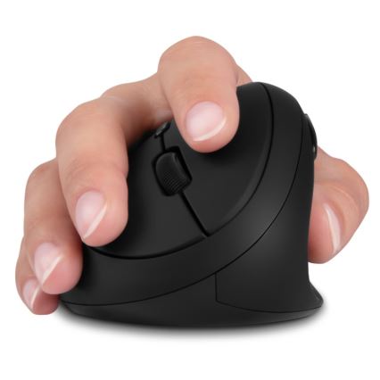 CONNECT IT CMO-2600-BK - Souris sans fil ergonomique 800/1200/1600 DPI, 1 pile AA, noire