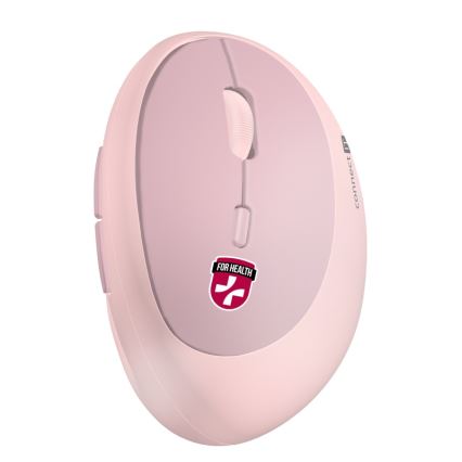 CONNECT IT CMO-2600-PK - Ergonomische kabellose Maus 800/1200/1600 DPI 1xAA rosa