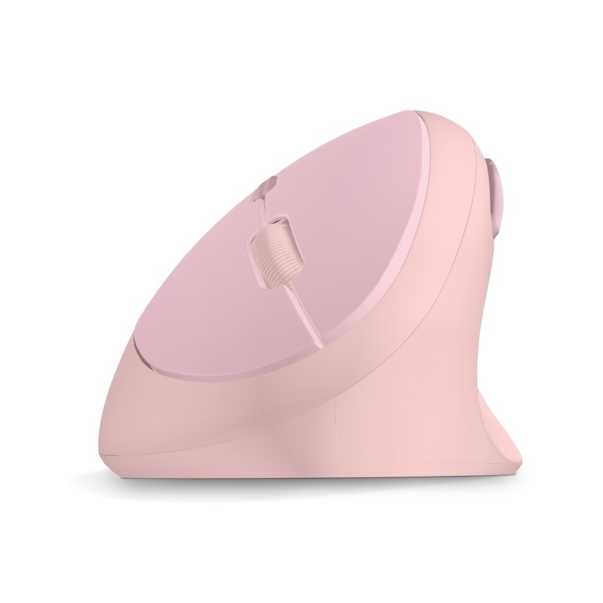 CONNECT IT CMO-2600-PK - Mouse ergonomico senza fili 800/1200/1600 DPI selezionabili 1xAA rosa