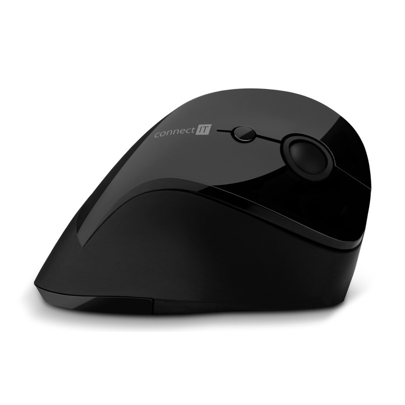 CONNECT IT CMO-2700-BK - Mouse wireless ergonomico 800/1200/1600 DPI 1xAA nero