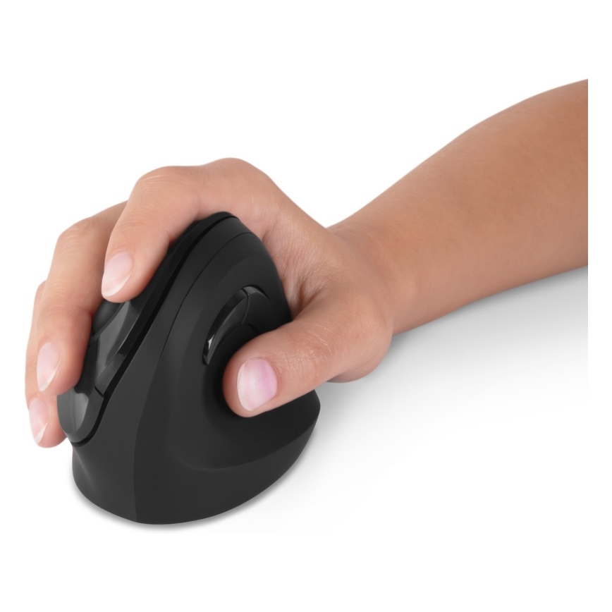 CONNECT IT CMO-2700-BK - Mouse wireless ergonomico 800/1200/1600 DPI 1xAA nero