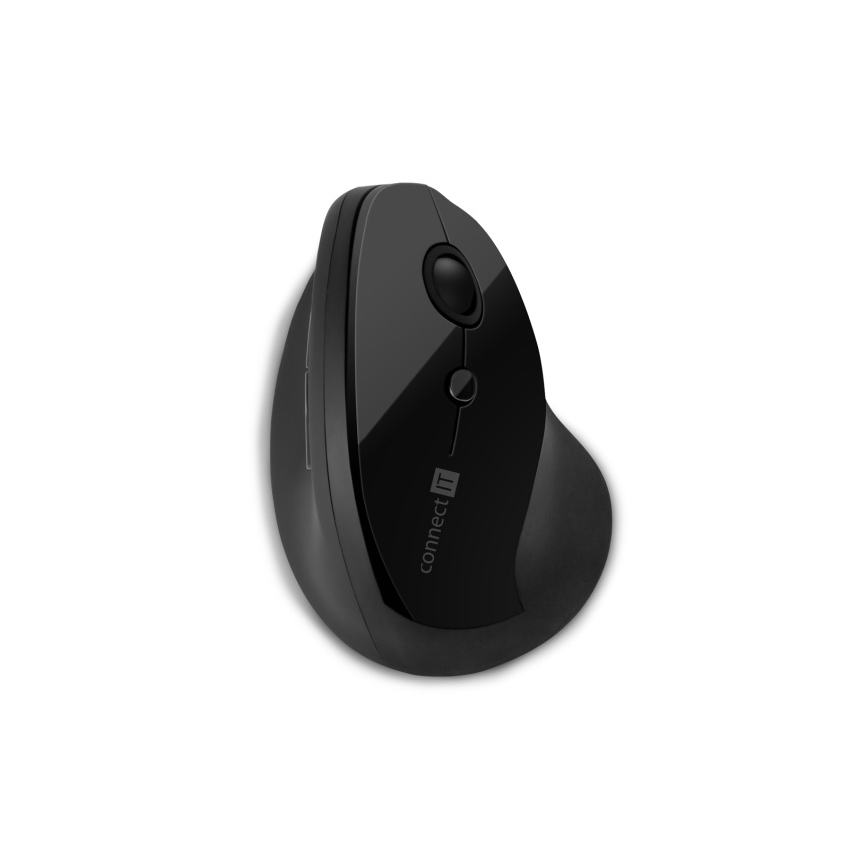 CONNECT IT CMO-2700-BK - Mouse wireless ergonomico 800/1200/1600 DPI 1xAA nero