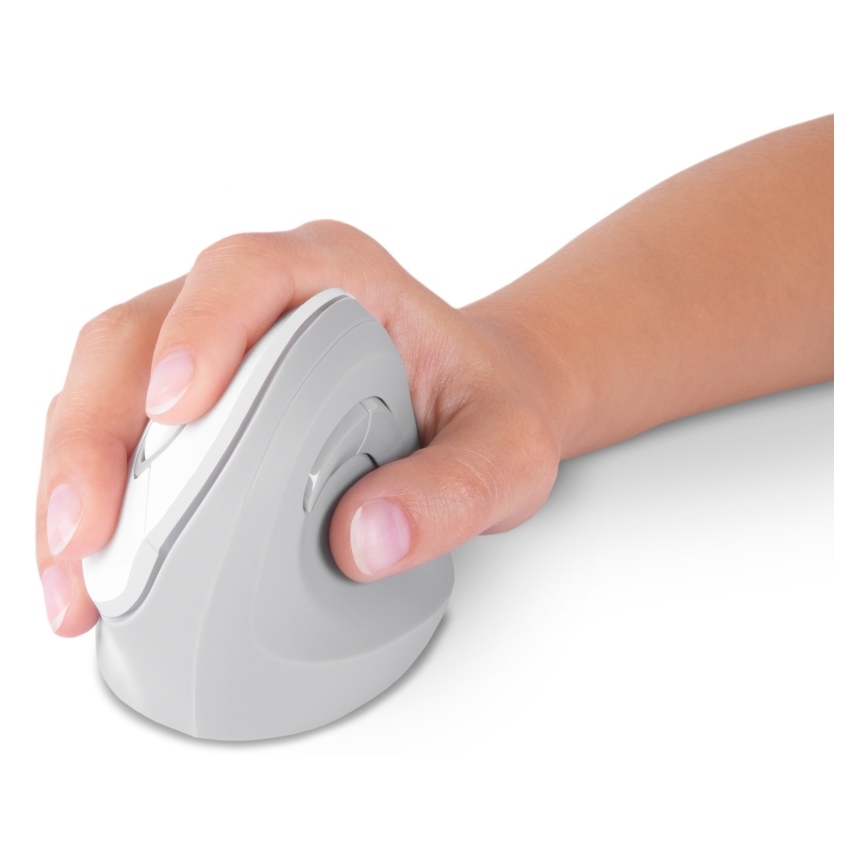 CONNECT IT CMO-2700-WH - Mouse wireless ergonomico 800/1200/1600 DPI 1xAA bianco