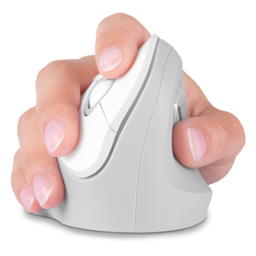 CONNECT IT CMO-2700-WH - Mouse wireless ergonomico 800/1200/1600 DPI 1xAA bianco