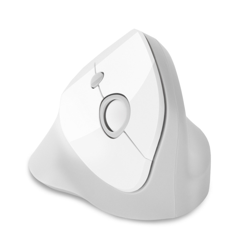 CONNECT IT CMO-2700-WH - Mouse wireless ergonomico 800/1200/1600 DPI 1xAA bianco