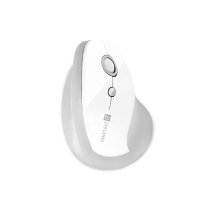 CONNECT IT CMO-2700-WH - Mouse wireless ergonomico 800/1200/1600 DPI 1xAA bianco