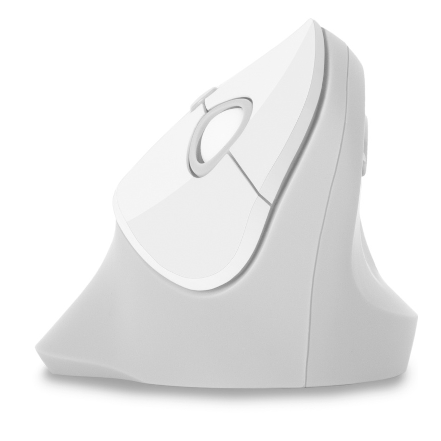 CONNECT IT CMO-2700-WH - Mouse wireless ergonomico 800/1200/1600 DPI 1xAA bianco