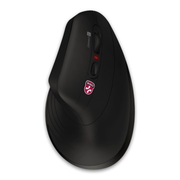 CONNECT IT CMO-2880-BK - Ergonomische kabellose Verti TriMode-Maus 1000/1600/2400 DPI 2xAAA schwarz