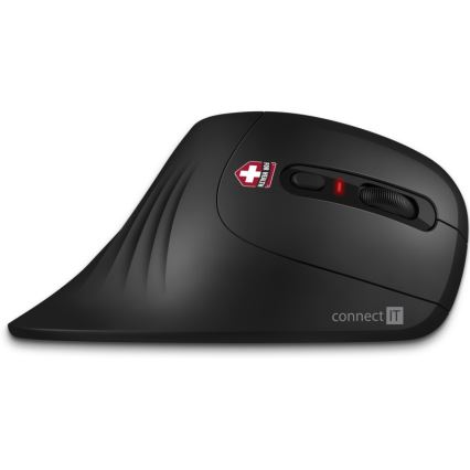 CONNECT IT CMO-2900-BK - Mouse wireless ergonomico 800/1200/1600 DPI 1xAA nero