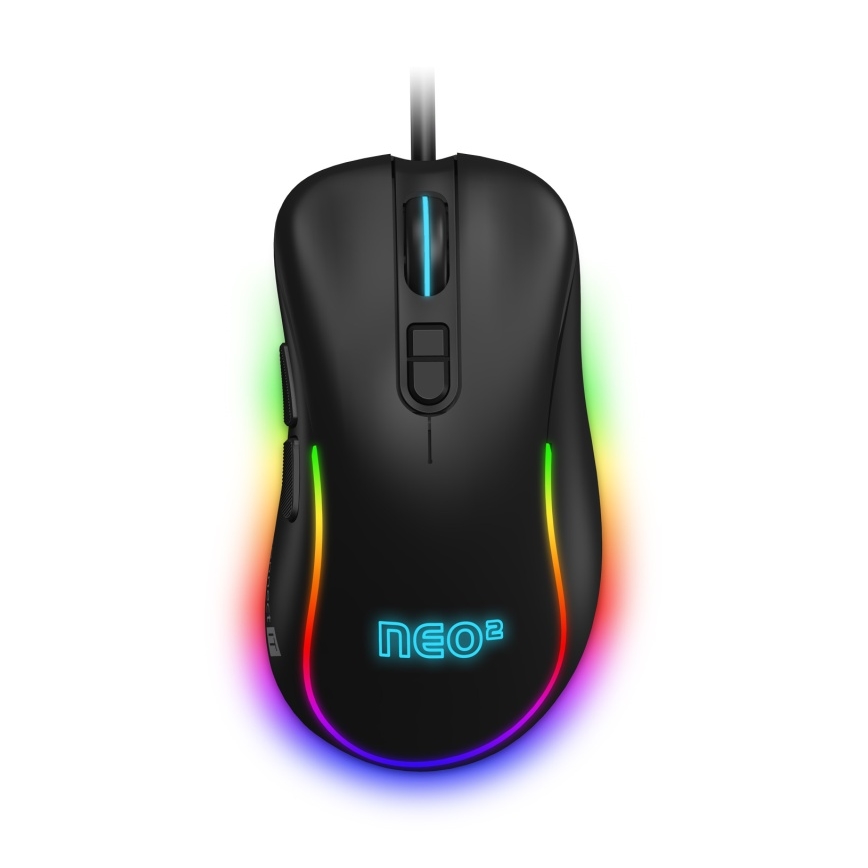 CONNECT IT CMO-3589-BK - LED RGB Mouse da gioco con cavo 200-7200 DPI nero