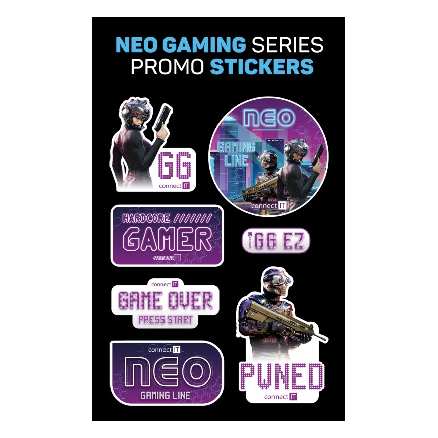 CONNECT IT CMO-3591-BK - Mouse da gioco cablata LED RGB 500-7200 DPI nera