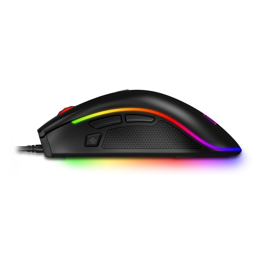 CONNECT IT CMO-3591-BK - Mouse da gioco cablata LED RGB 500-7200 DPI nera