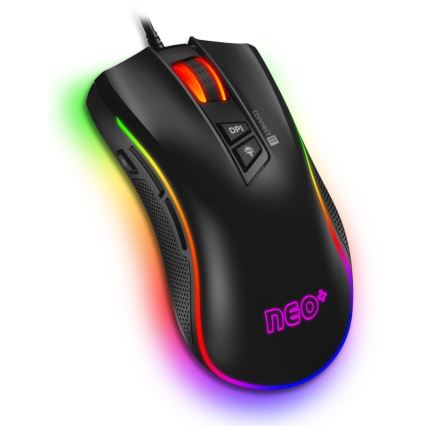 CONNECT IT CMO-3591-BK - Souris de jeu filaire LED RGB 500-7200 DPI noire