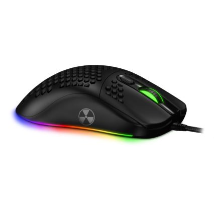 CONNECT IT CMO-5511-BK - Mouse da gioco cablata LED RGB 200-12800 DPI nera