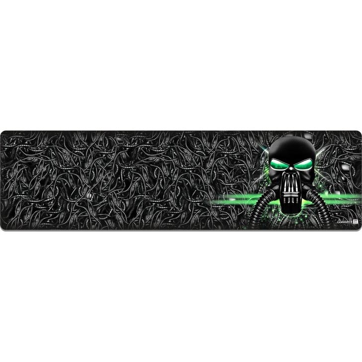 CONNECT IT CMP-1110-LG - Tappetino per tastiera e mouse 88,6x24,5 cm nero/verde