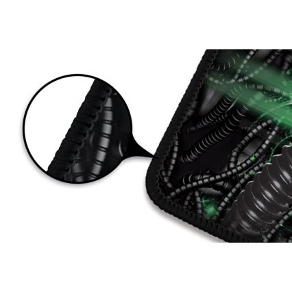 CONNECT IT CMP-1110-LG - Tappetino per tastiera e mouse 88,6x24,5 cm nero/verde