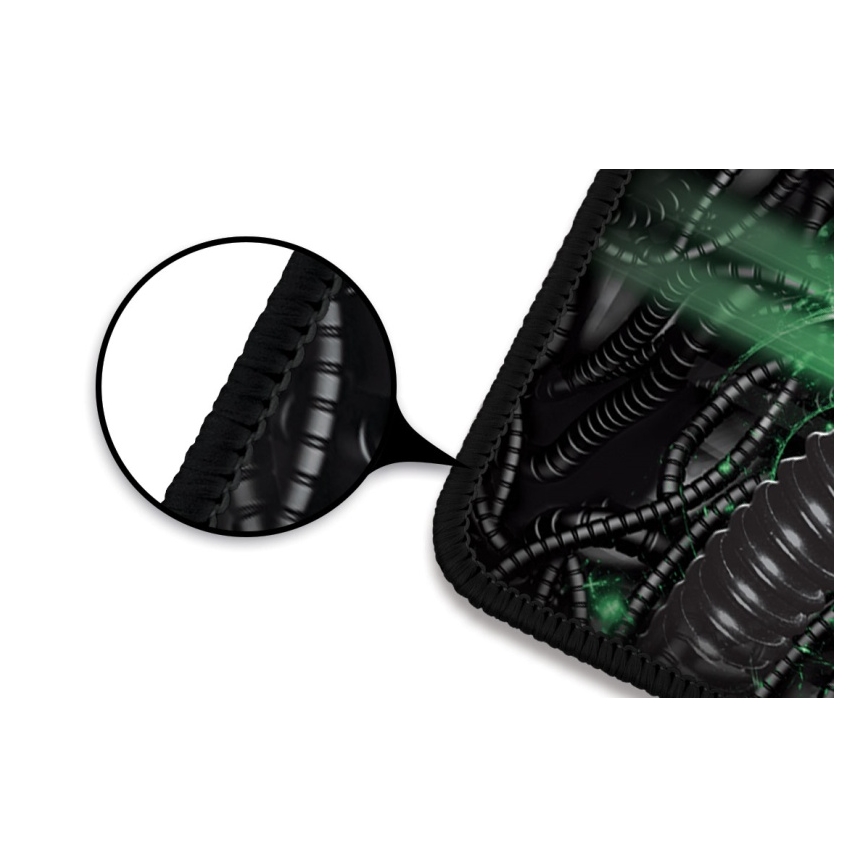 CONNECT IT CMP-1110-LG - Tappetino per tastiera e mouse 88,6x24,5 cm nero/verde