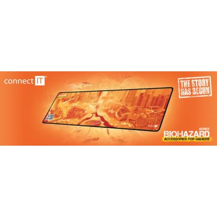 CONNECT IT CMP-1140-LG - Tappetino per tastiera e mouse 88,6x24,5 cm arancione