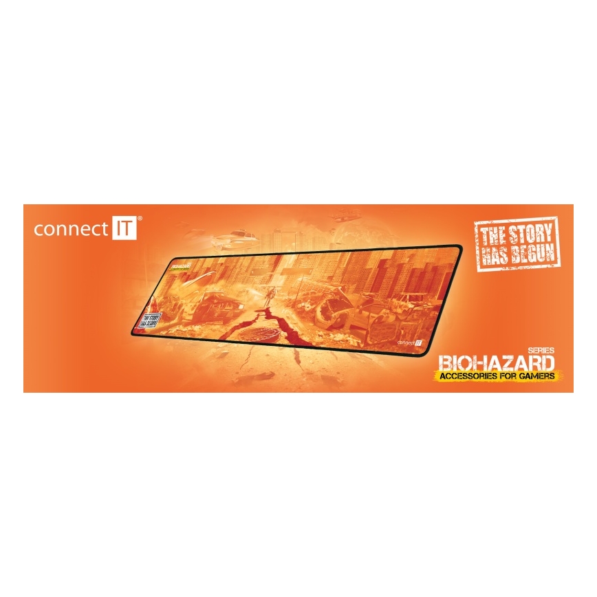 CONNECT IT CMP-1140-LG - Tappetino per tastiera e mouse 88,6x24,5 cm arancione